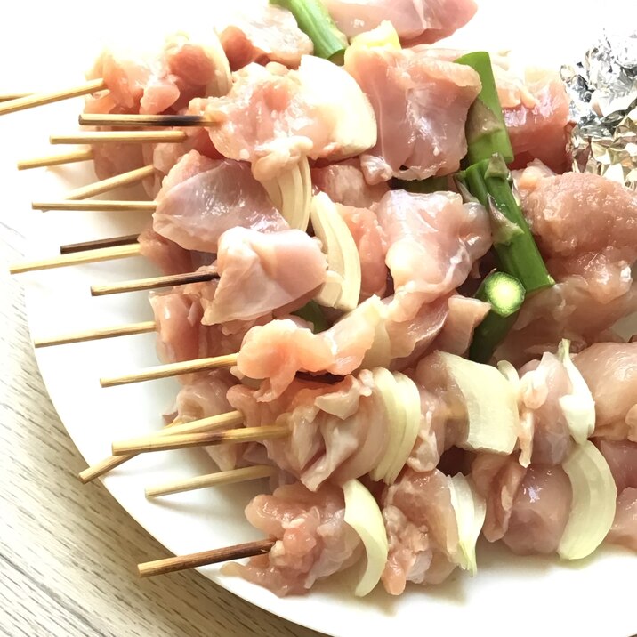 アウトドアに　自家製焼き鳥